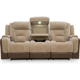  Signature Design by Ashley Mixed Motion PC8350415 Power Reclining Sofa with Adjustable Headrest IMAGE 4