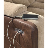  Signature Design by Ashley Mixed Motion PC8350415 Power Reclining Sofa with Adjustable Headrest IMAGE 7