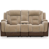 Signature Design by Ashley Mixed Motion PC8350418 Power Reclining Loveseat with Console  & Adjutasble Headrest IMAGE 3