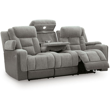  Signature Design by Ashley Mixed Motion PC8350515 Power Reclining Sofa with Adjustable Headrest IMAGE 3