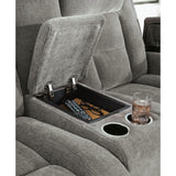  Signature Design by Ashley Mixed Motion PC8350518 Power Reclining Loveseat with Console  & Adjutasble Headrest IMAGE 9