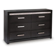  Signature Design by Ashley Brendant PCB2611-31 Six Drawer Dresser IMAGE 1