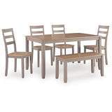  Signature Design by Ashley Harperfeld PCD403-325 Dining Room Table Set IMAGE 2