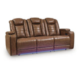  Signature Design by Ashley Gruaro PCU1420015 Power Reclining Sofa with Adjustable Headrest IMAGE 1