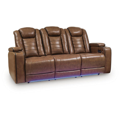  Signature Design by Ashley Gruaro PCU1420015 Power Reclining Sofa with Adjustable Headrest IMAGE 1