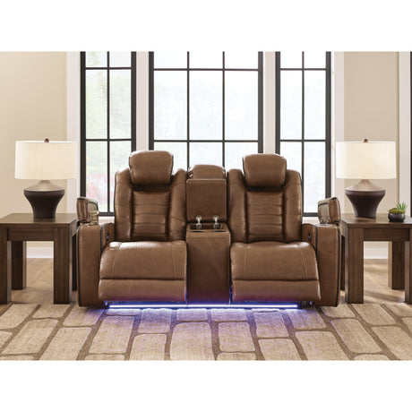  Signature Design by Ashley Gruaro PCU1420018 Power Reclining Loveseat with Console  & Adjutasble Headrest IMAGE 6