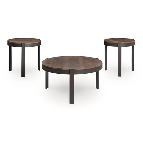  Signature Design by Ashley Horizon Hills T186-13 Occasional Table Set IMAGE 2