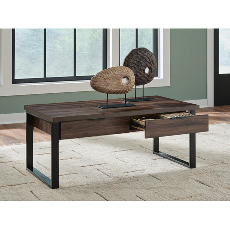  Signature Design by Ashley Wickman Falls T318-1 Rectangular Cocktail Table IMAGE 5