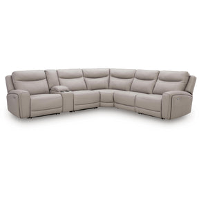  Benchcraft Gravier U13300S5 6 pc Power Reclining Sectional with Storage Console IMAGE 1
