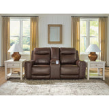  Benchcraft Gravier U1330118 Power Reclining Loveseat with Console  & Adjutasble Headrest IMAGE 2