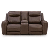  Benchcraft Gravier U1330118 Power Reclining Loveseat with Console  & Adjutasble Headrest IMAGE 3