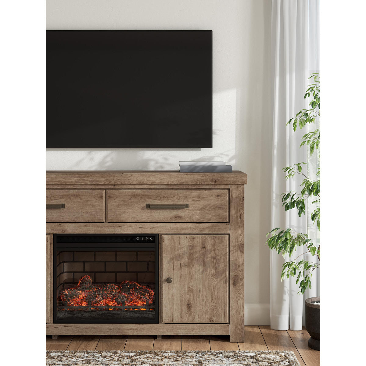  Signature Design by Ashley Garistyn W2844W1 62" TV Stand with Electric Fireplace IMAGE 3