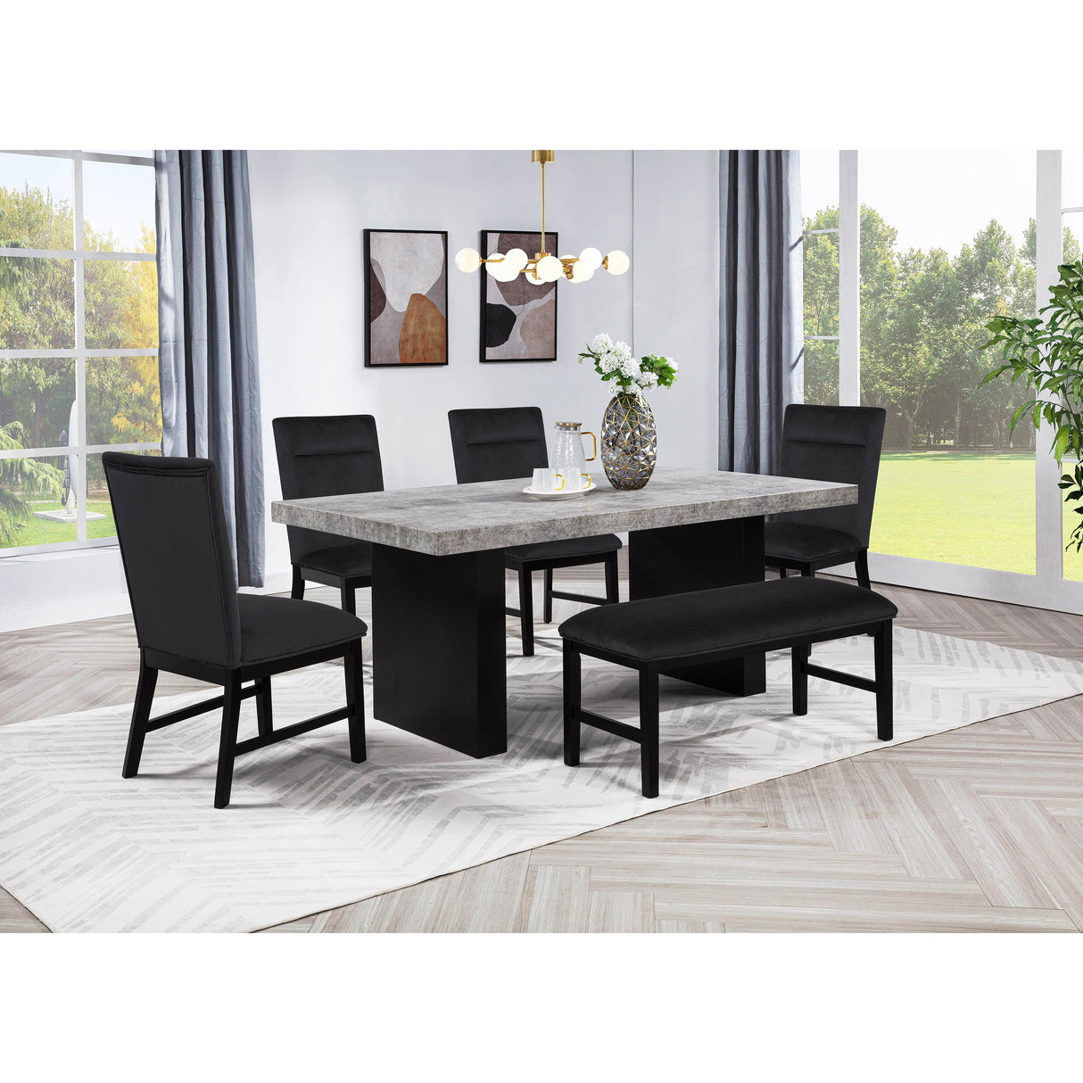  Crown Mark Sebastian Dining Chair 2225S-BK IMAGE 3