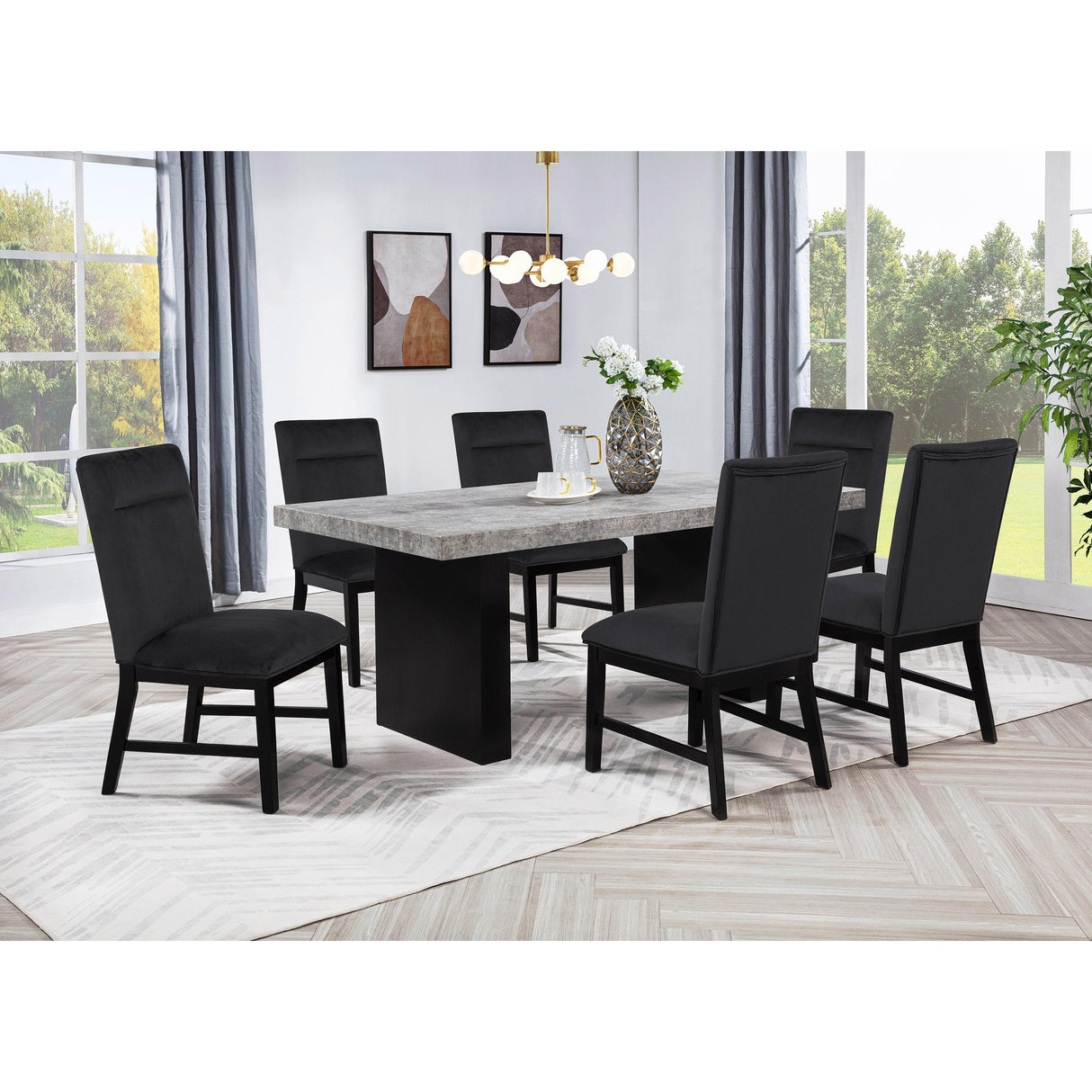  Crown Mark Sebastian Dining Chair 2225S-BK IMAGE 5