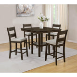  Crown Mark Dinettes 5-Piece 2631SET-BRN IMAGE 1