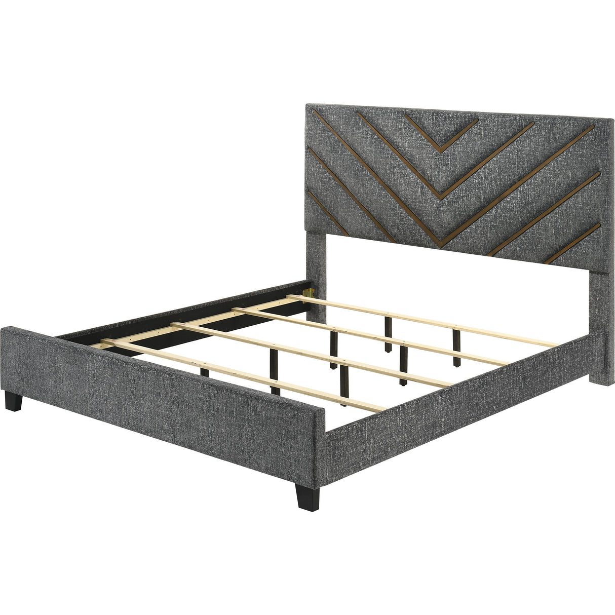  Crown Mark Zane King Upholstered Panel Bed B9275-K-HBFB/B9275-KQ-RAIL IMAGE 2
