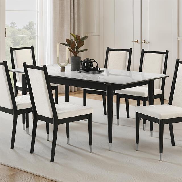  Furniture of America Maidstone FM32001BK-T Dining Table IMAGE 3