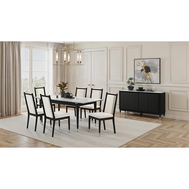  Furniture of America Maidstone FM32001BK-T Dining Table IMAGE 4