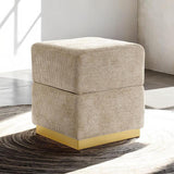  Furniture of America Krysten FM-AC8005GY Storage Stool IMAGE 1