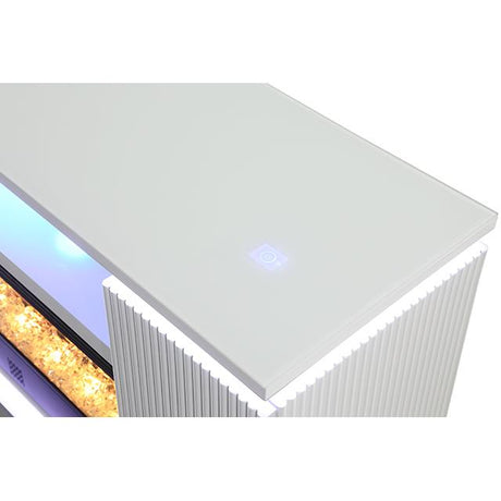  Furniture of America Medea FM-AC8011WH-TV 71" TV Stand with Electric Fire Place IMAGE 6