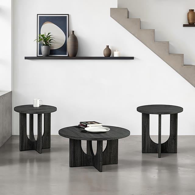  Furniture of America Holen FM44003GY-3PK 3 Pc Table Set IMAGE 2