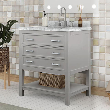  Furniture of America Reston TM-VS001GY-31 31" Vanity with Top/ Sink IMAGE 1