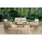  Furniture of America Johari FM80016NT-4PC-BN 4 Pc Conversation Set IMAGE 2