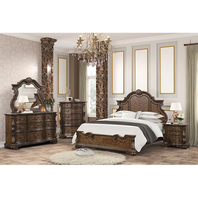  Furniture of America Leovanni FM70003DB-EK-W-BED King Bed IMAGE 2