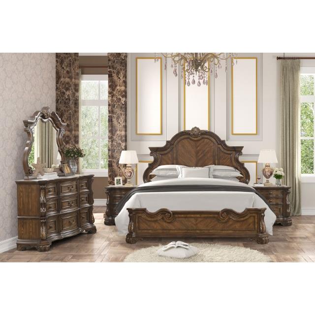  Furniture of America Leovanni FM70003DB-EK-W-BED King Bed IMAGE 3