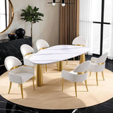  Furniture of America Northam FM37005WH-T-5PC 5 Pc Dining Table Set IMAGE 4