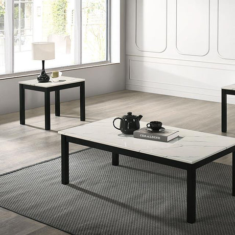  Furniture of America Findlay FM42900WH-3PK 3 Pc Table Set IMAGE 1