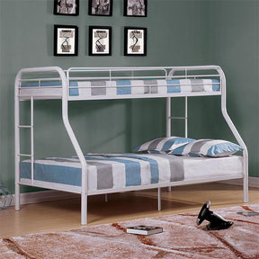  Furniture of America Finnerty CM-BK1032WH-TF-BED Twin/Full Bunk Bed IMAGE 1