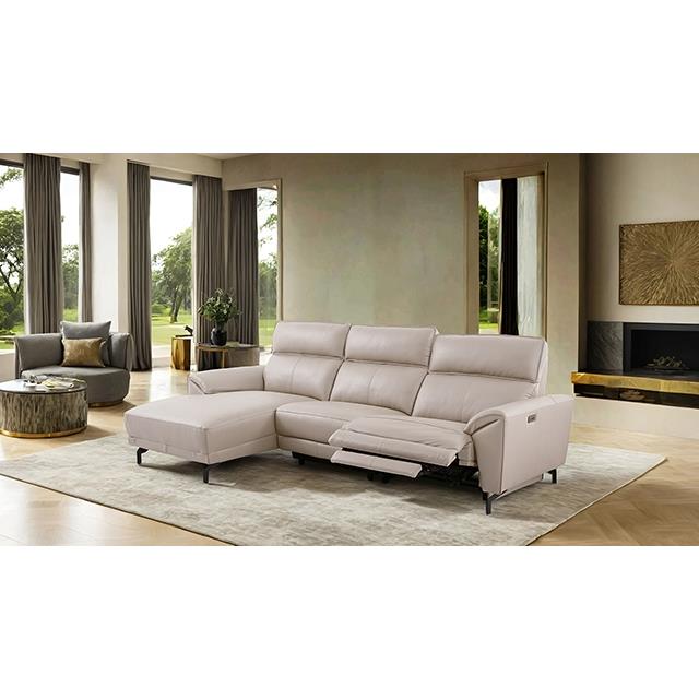  Furniture of America Theola CM9937WH-SECT-PM-L Power Sectional IMAGE 2