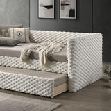  Furniture of America Palmeri FM1201WH-BED Twin Daybed with Trundle IMAGE 1