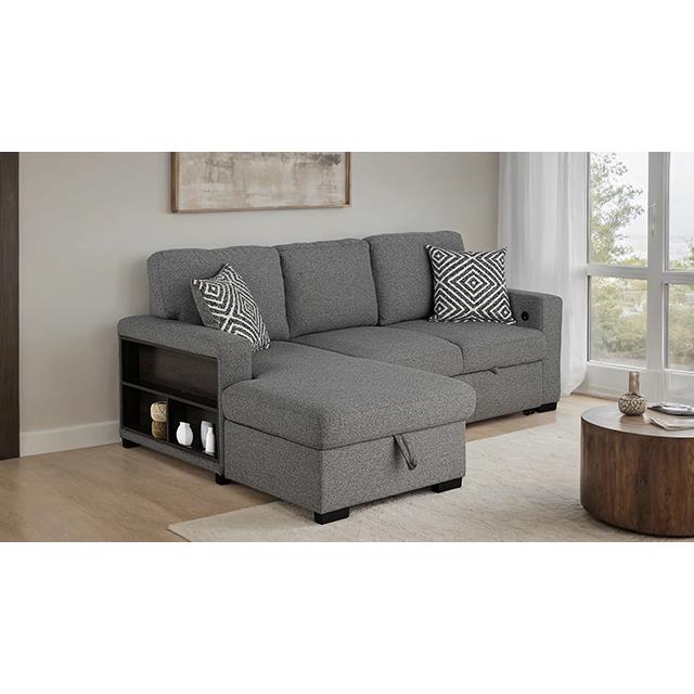  Furniture of America Chatham FM64005GY-SECT-L Sectional IMAGE 5