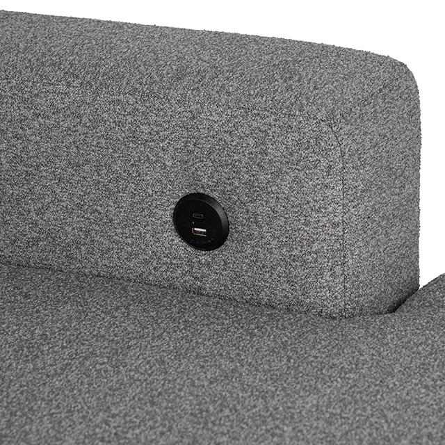  Furniture of America Chatham FM64005GY-SECT-L Sectional IMAGE 8
