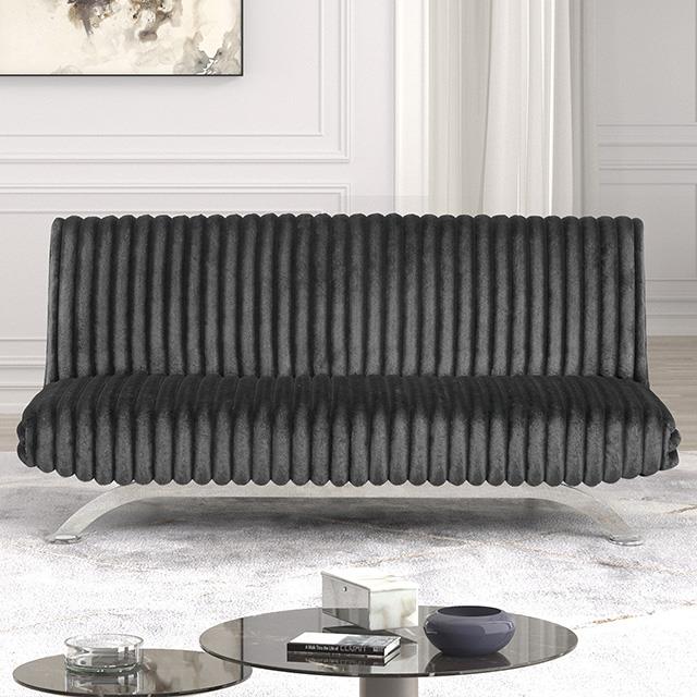  Furniture of America Villeneuve FM2906DG Futon Sofa Bed IMAGE 3