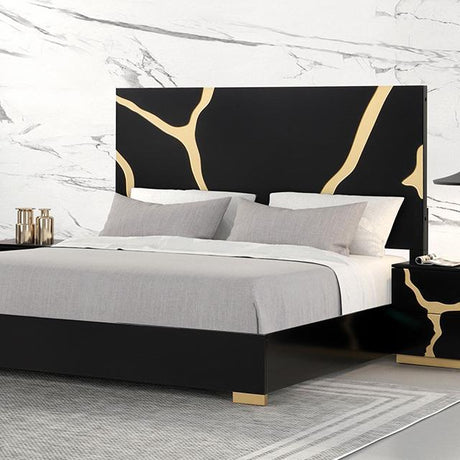  Furniture of America Goldsberg FM7425BK-EK-G-BED King Bed IMAGE 1