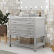  Furniture of America Reston TM-VS001GY-37 37" Vanity with Top/ Sink IMAGE 1