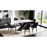  Furniture of America Lenvik FM3700BK-T-TABLE Dining Table IMAGE 4