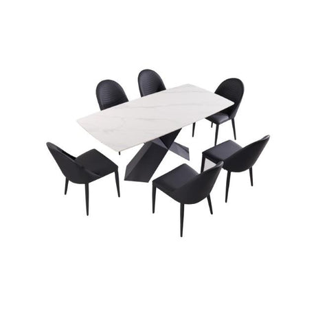  Furniture of America Lenvik FM3700BK-T-TABLE Dining Table IMAGE 7