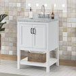  Furniture of America Reston TM-VS001WH-25 25" Vanity with Top/ Sink IMAGE 1