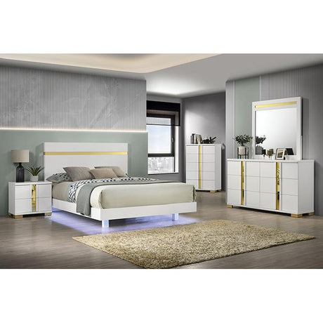  Furniture of America Lillestrom FM7217WH-T-BED Twin Bed IMAGE 2