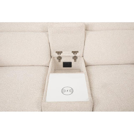  Furniture of America Thaddea CM9934WH-LV-PM-PK Power Loveseat IMAGE 4