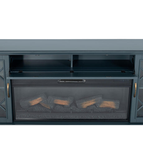  Furniture of America Fidel TM5002 74'' Tv Console with Electric Fireplace IMAGE 3