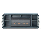 Furniture of America Fidel TM5002 74'' Tv Console with Electric Fireplace IMAGE 6