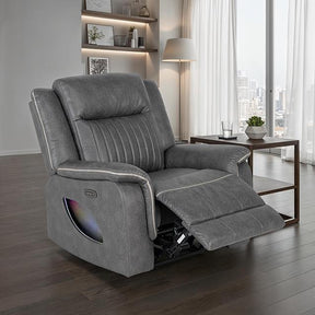  Furniture of America Arturus NX6061DG-CH-PM Power Recliner IMAGE 1