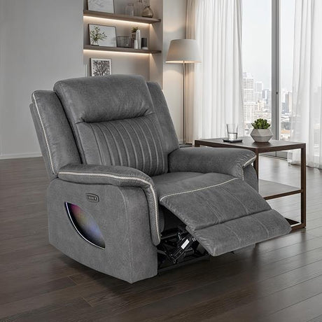  Furniture of America Arturus NX6061DG-CH-PM Power Recliner IMAGE 1