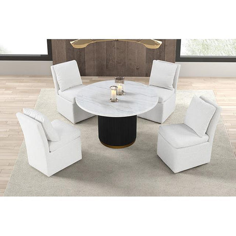  Furniture of America Varde FM3431WH-RT-5PC-00WH 5 Pc Dining Table Set IMAGE 2