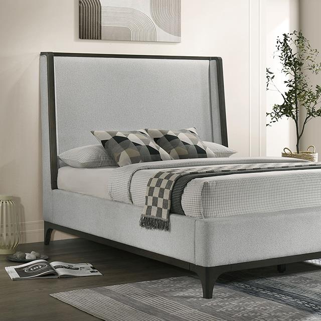  Furniture of America Kelso FM72008DG-Q-BED Queen Bed IMAGE 1